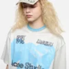 Distressed bow logo cap