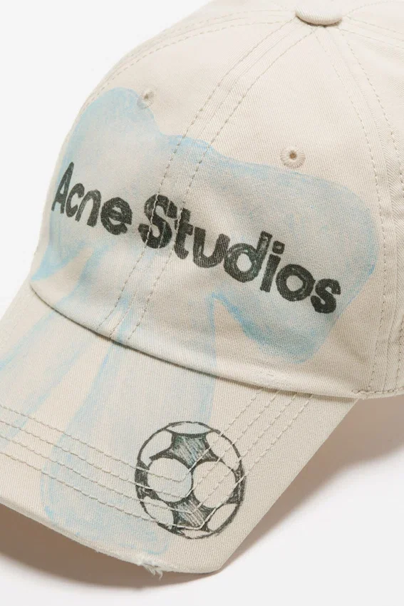 Distressed bow logo cap