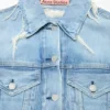 Distressed denim jacket
