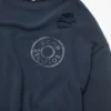 Distressed fleece sweatshirt