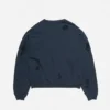 Distressed fleece sweatshirt