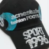 Distressed logo cap