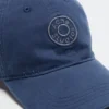 Distressed logo cap