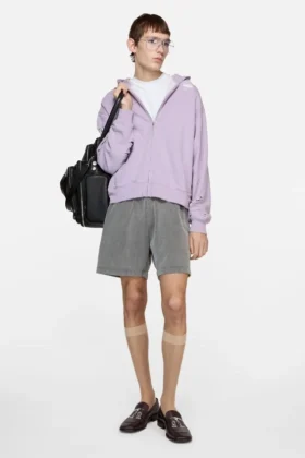 Distressed logo hoodie