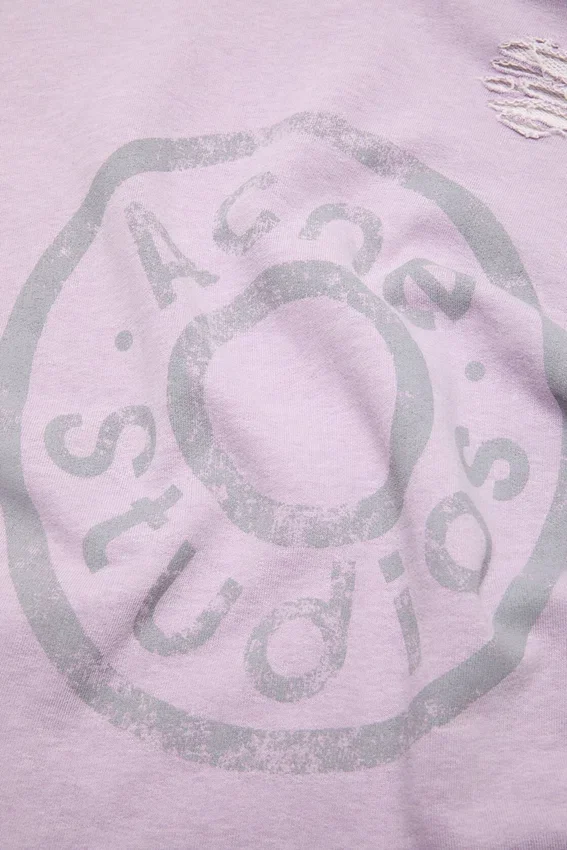 Distressed logo hoodie
