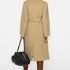 Double-breasted cashmere coat
