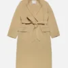 Double-breasted cashmere coat