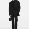Double-breasted suit jacket