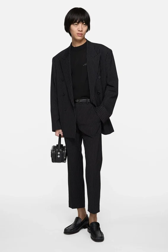Double-breasted suit jacket