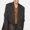 Double-breasted suit jacket