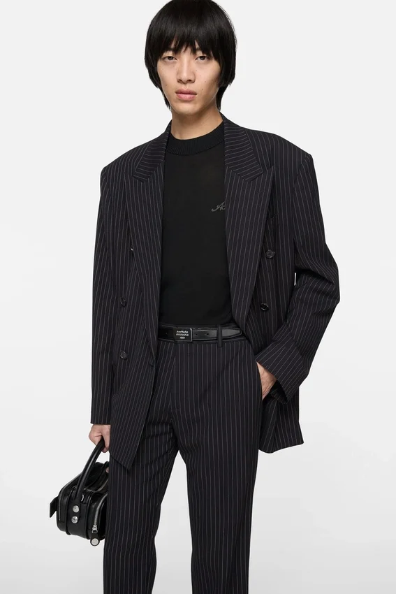 Double-breasted suit jacket