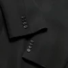 Double-breasted wool coat