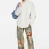 Double sleeve button-up
