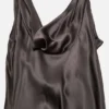 Draped satin dress