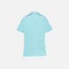 Embroidered bow logo button-up