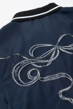 Embroidered button-up shirt