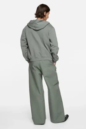 Face logo zip-up hoodie