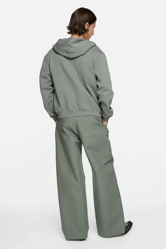 Face logo zip-up hoodie