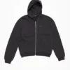 Face logo zip-up hoodie