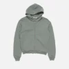 Face logo zip-up hoodie