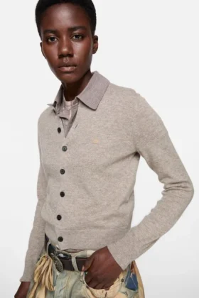 Fitted cardigan – yak wool