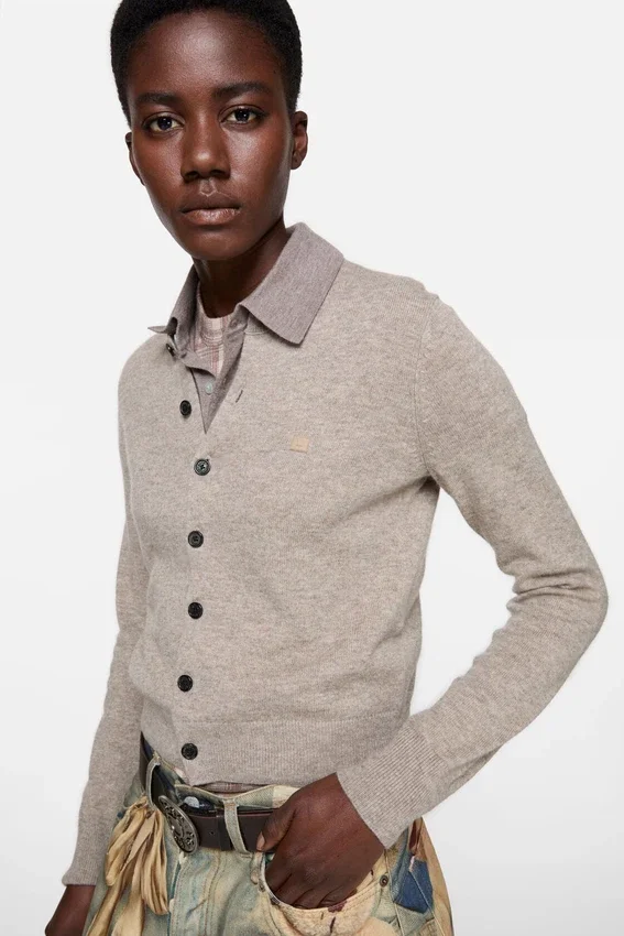 Fitted cardigan - yak wool