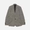 Fitted wool suit jacket