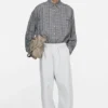 Flannel button-up shirt