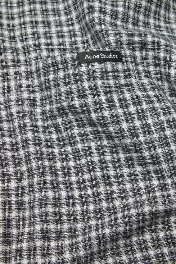 Flannel button-up shirt