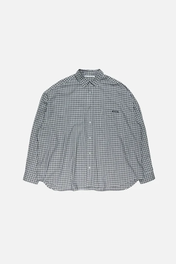 Flannel button-up shirt