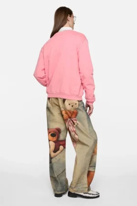 Fleece face logo sweatshirt