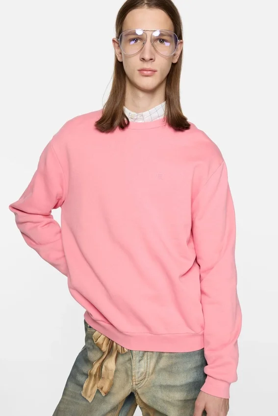 Fleece face logo sweatshirt