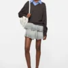 Fleece mini skirt
