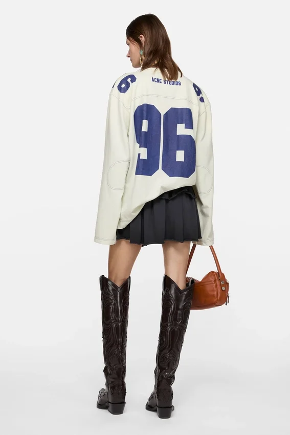 Fleece mini skirt