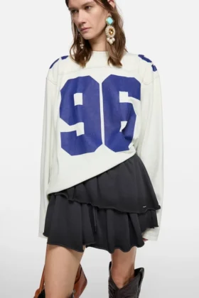 Fleece mini skirt
