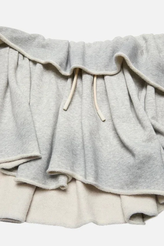 Fleece mini skirt