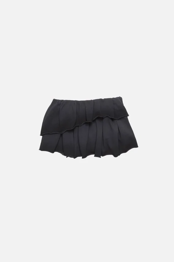 Fleece mini skirt