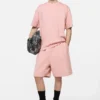 Fleece shorts with logo