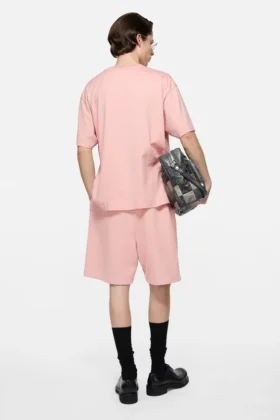 Fleece shorts with logo