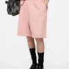 Fleece shorts with logo