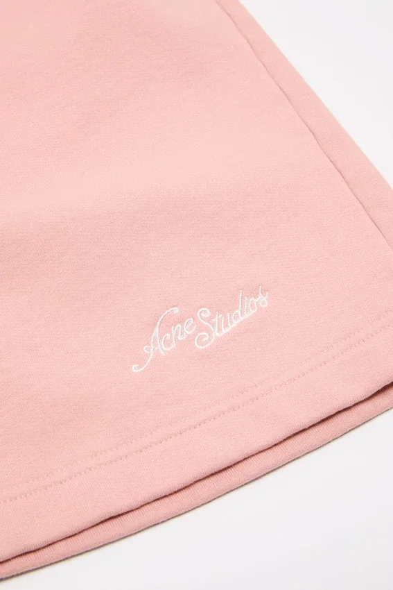 Fleece shorts with logo