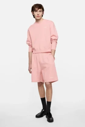 Fleece sweatshirt with logo