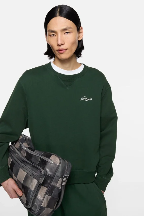 Fleece sweatshirt with logo