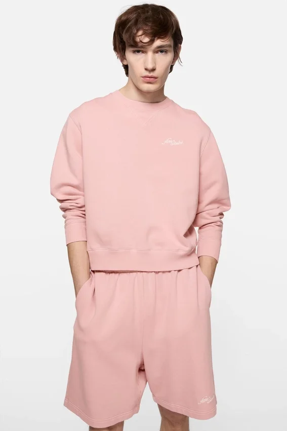 Fleece sweatshirt with logo