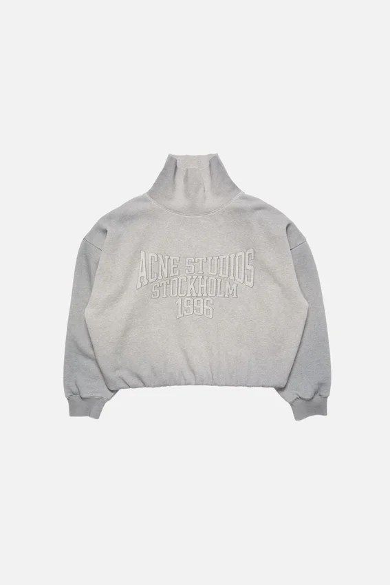 Fleece sweatshirt with logo