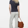Fleece trousers with logo