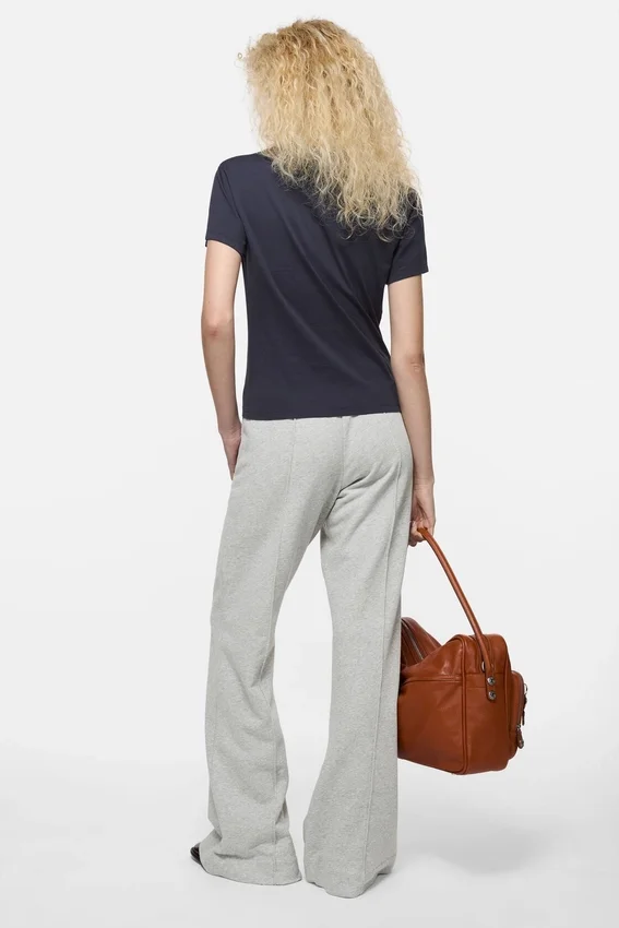 Fleece trousers with logo
