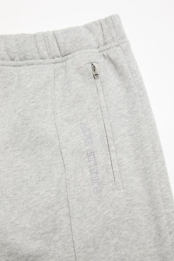 Fleece trousers with logo