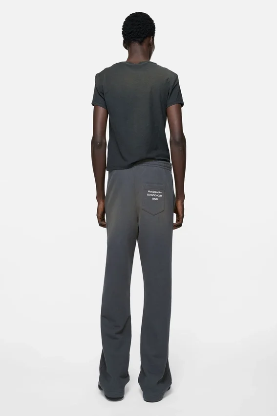 Fleece trousers with stamp logo