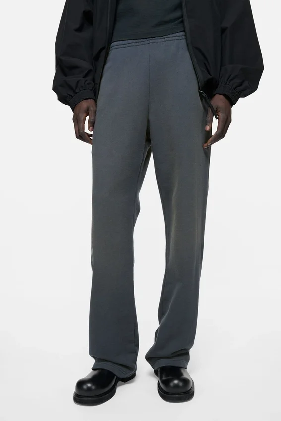 Fleece trousers with stamp logo